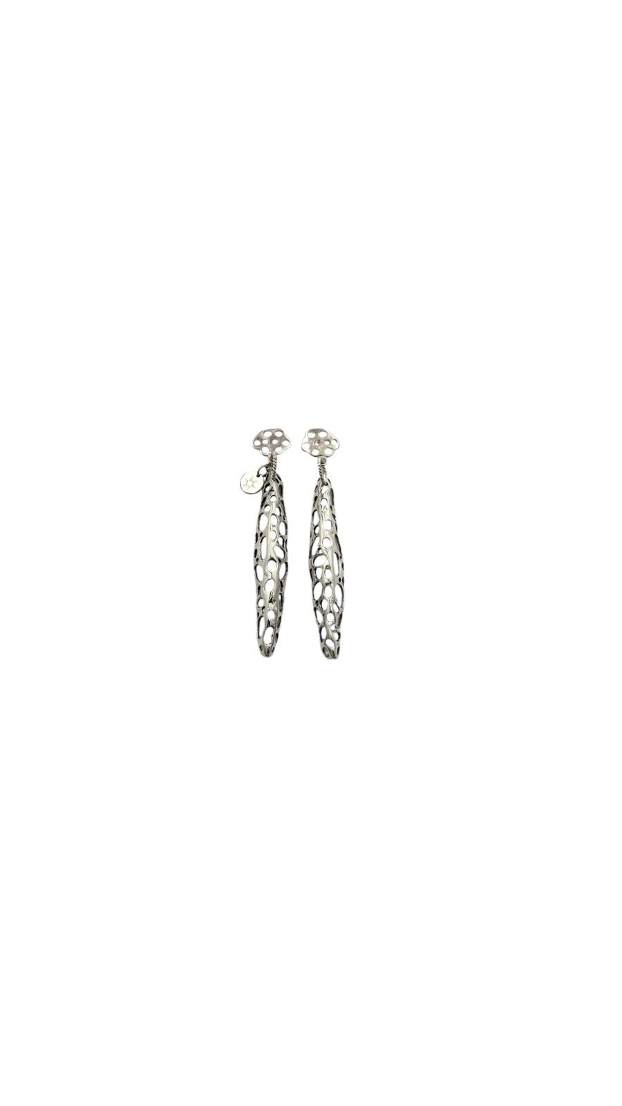 Long Mesh Drop Earrings 5