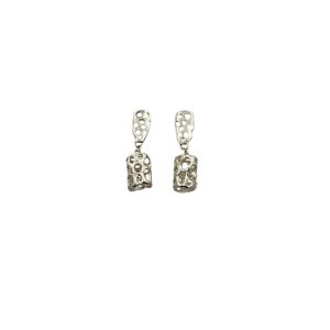 Rectangular Mesh Drop Earrings 1