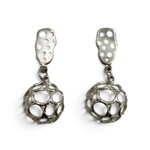 Circle Mesh Drop Earrings – Oval Mesh Tops