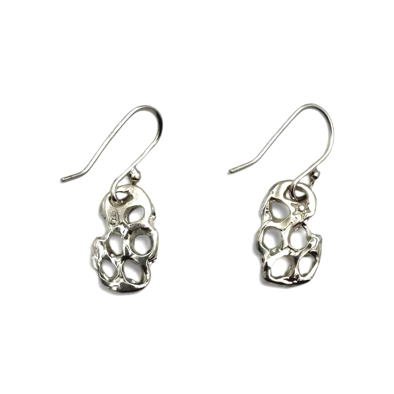 Small Rectangular Mesh Earrings