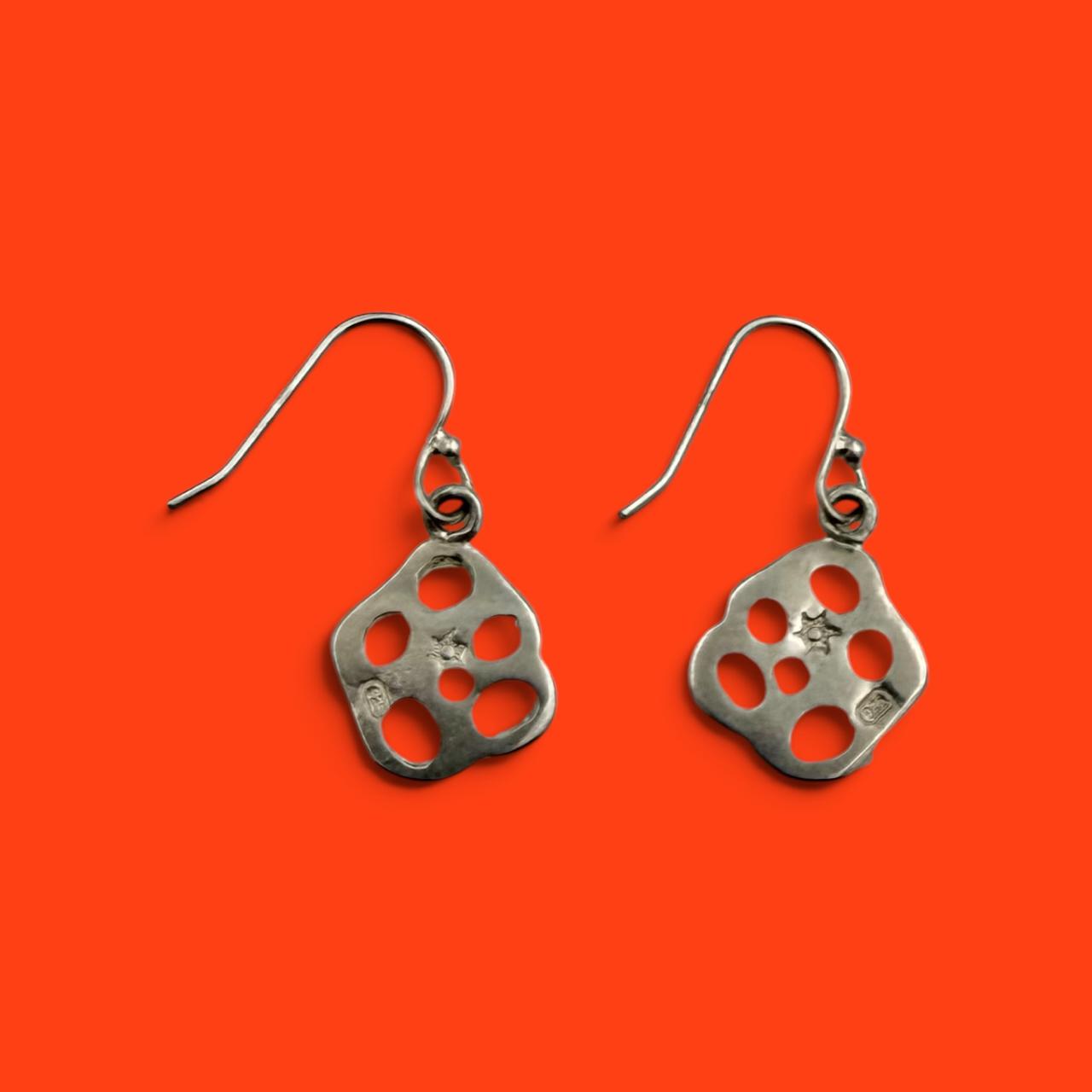 Small Mesh Drop Earrings - Image 2