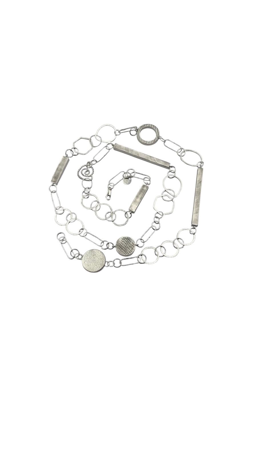 Elemental Necklace 15 - Bars and Circles - Image 2