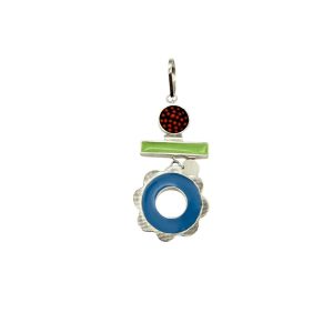Nafana Flower Pendant - Blue and Green