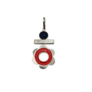 Nafana Flower Pendant - Orange and White