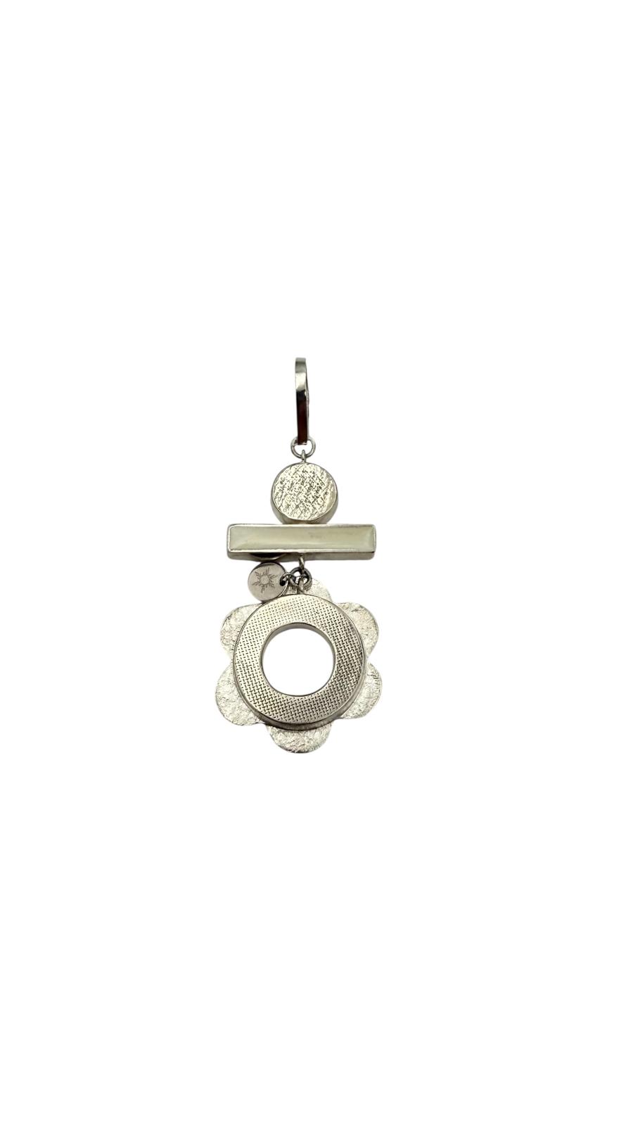 Nafana Flower Pendant - Orange and White - Image 2