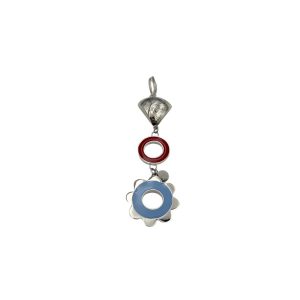 Nafana Flower Pendant - Blue and Red