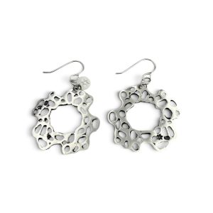Circular Openwork Drop Earrings