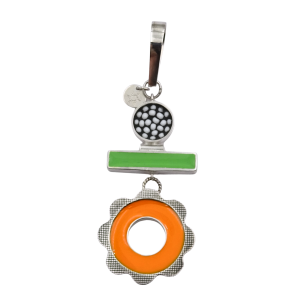 Nafana Flower Pendant - Orange and Green